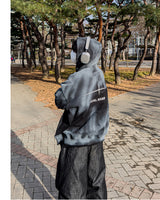 Anarchy Dirty Washing Hoodie Zip-up Warmer