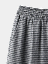 Border stripe summer pants