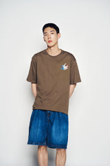 25SS WIDE BASIC DENIM SHORT PANTS BLUE