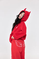 [BASIC] Devil Hoodie Red