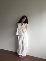 Peep Wide Cargo Pants (3color)