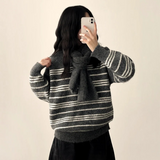Core Soft Stripe Muffler Knit Set