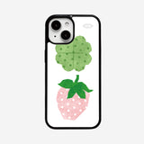 BIG PINK STRAWBERRY case (glass bumper)