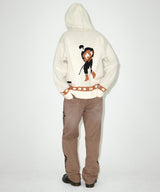 HOCKEY KNIT ZIP-UP HOODIE