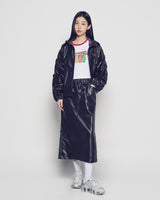 26SS WOMAN NYLON SHIRRING LONG SKIRT