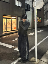 ジェットサイドジッパーワイドバルーンパンツ