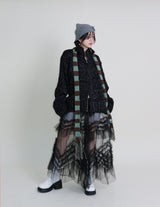 Hayley Cancanシースルーレースロングスカート