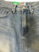 (UNISEX) WIDE OVERSIZED BALLOON LIGHT BLUE BOYFRIEND DENIM