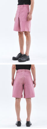 ウォッシュドコットンファティーグバミューダパンツ_Pink