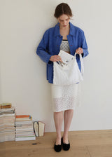 Lace Flower Shoulder&Cross Bag_White