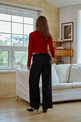MOON NIGHT WIDE PANTS / BLACK