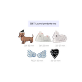 Loumoi pendants 6ea