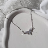 [VIVIZ Eunha Necklace] Heavenly Crystal Necklace - Silver (Regular Length Version)