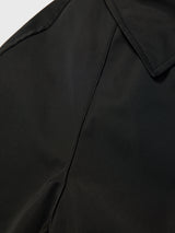 Curvy Line Mac Coat Black