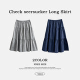 Tiru Waistbanding Checkskirt