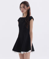 ROMANTIC CUTWORK DRESS_TT6S608BK
