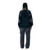 CONTRAST DETAILED SWEAT SHIRT [BLACK]