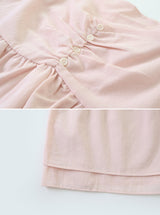 #PR Chiffon シャーリング半袖ブラウス (3color)