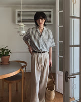 Marid Linen Two-Tuck Slacks
