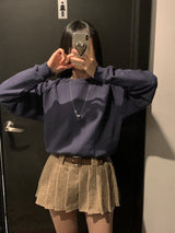 ネルチェックベルトピンタックミニスカート