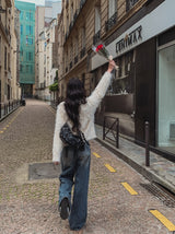 Ronnie Semi Crop Soft Fur Cardigan