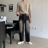 LMN Labo Wide Brush Denim Pants (5 colors)