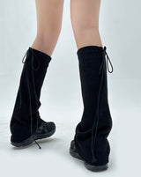 (FALL MUST-HAVE!) THICK CUTE LACE BOW-STRING A-LINE LEG WARMERS - 2 COLOR
