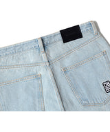 LB Denim Wide Bermuda Shorts (Ice Blue)
