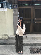da flower knit cardigan