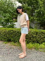 LIGHT BLUE DOT DENIM PANTS 21101