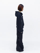 HIGH NECK CROP HOODIE [UNISEX]