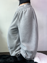 SNOW WING BALLOON GLEECE LONG PANTS 🤍🖤🧸3COLOR