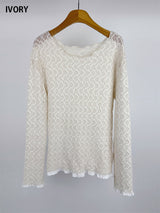 LACE KNIT LONG SLEEVE (2C)