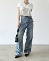 dau pintuck washing denim