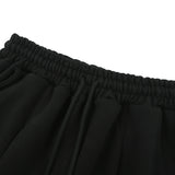 MVR HEART LOGO WIDE SWEAT PANTS BLACK