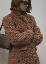 FAUX FUR SINGLE JACKET