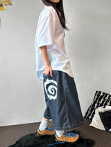 Starju Non-Fade Stitch Denim Bermuda Shorts 2color