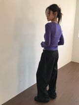 Silk Turn-Up Slacks (2color)