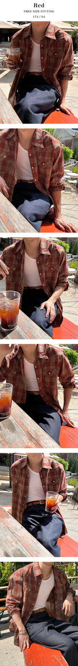 [S/S] Western check shirts(3color)