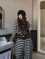 Pierre Stripe Set-Up String Pants