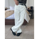 [4SEASON] Regular semi wide cotton pants(2color)