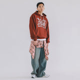 VINTAGE LOGO HOODED T-SHIRT WINE