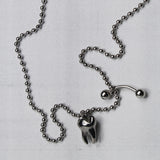 tooth piercing necklace
