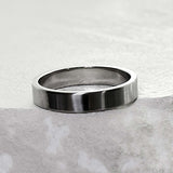 SS-4mm None logo simple ring_N silver