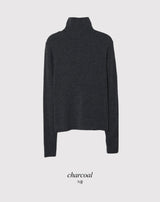 Wool Tencel Turtleneck Arm Warmer T-shirt (5color)