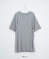 Nikb Overfit Two-Way Button Box Short Sleeve Tee