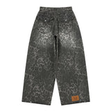 DITT SNAP BUTTON LEOPARD WIDE PANTS