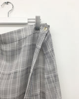 Roman check layered skirt (2color)