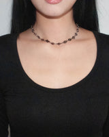 [MADE]  black open close necklace