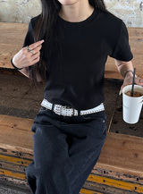[Unisex] アンダーカッティングブーツカットパンツ